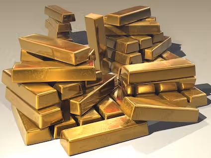 Gold Bars Stacked